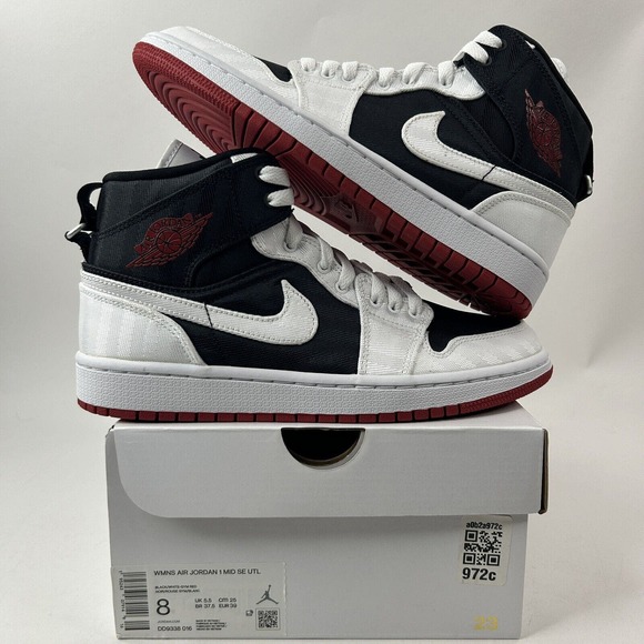 Nike Shoes Air Jordan 1 Mid SE WMNS “Utility/Black Gym Red” 2024